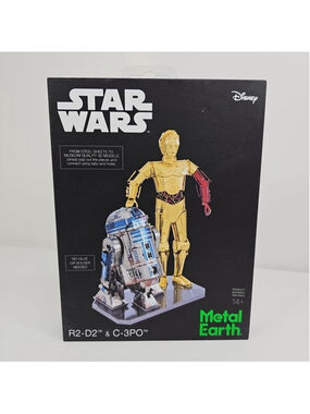 Fascinations Metal Earth Gift Box Set C-3PO & R2-D2 Laser Cut 3D Metal Model Kit